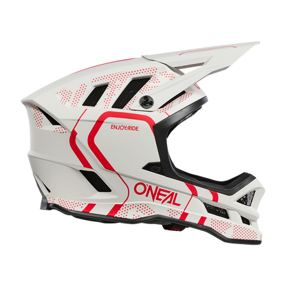 MTB-Helm O'NEAL BLADE POLYACRYLITE STRIKE Weiß/Rot