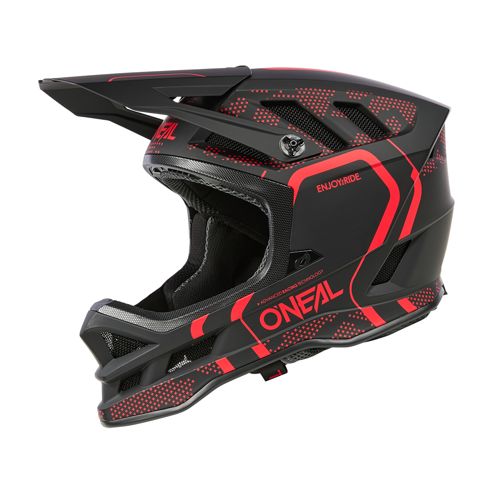 O'NEAL BLADE POLYACRYLITE STRIKE Mountainbike-Helm Schwarz/Rot