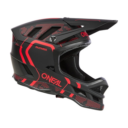 MTB-Helm O'NEAL BLADE POLYACRYLITE STRIKE Schwarz/Rot