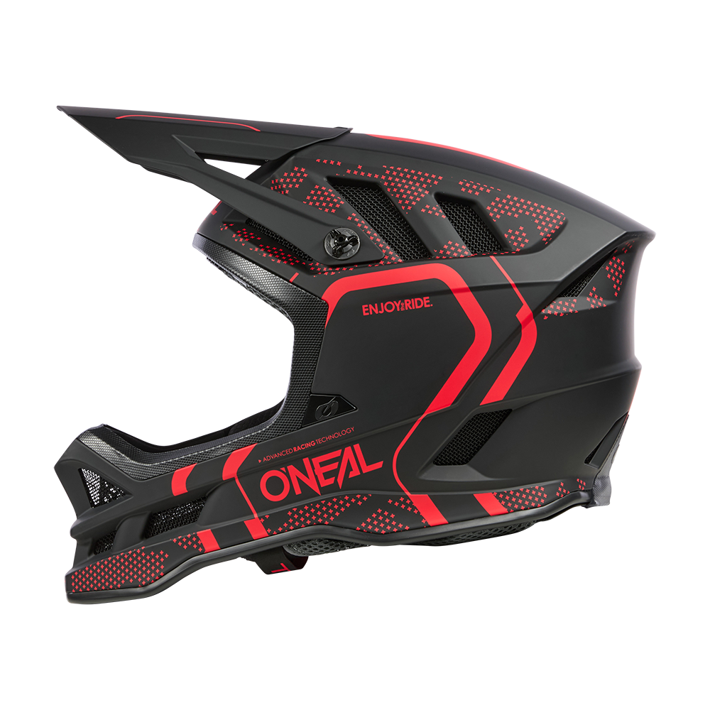 O'NEAL BLADE POLYACRYLITE STRIKE Mountainbike-Helm Schwarz/Rot