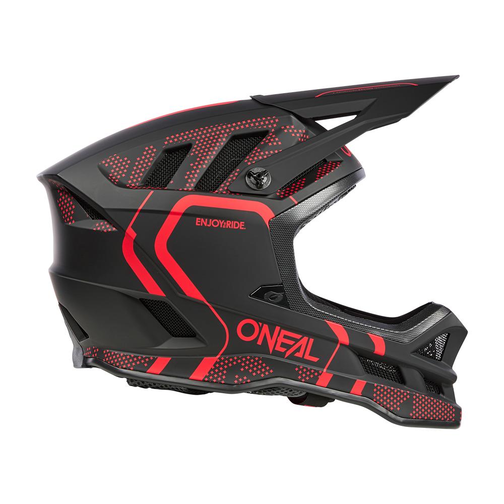 O'NEAL BLADE POLYACRYLITE STRIKE Mountainbike-Helm Schwarz/Rot
