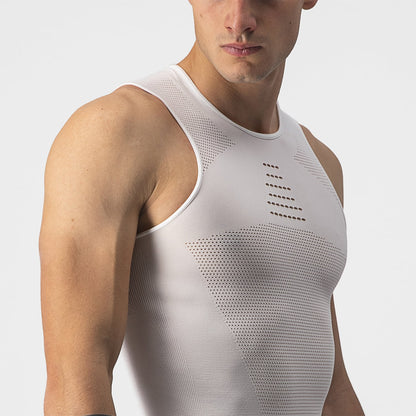 Unterhemd CASTELLI CORE SEAMLESS Ärmellos Weiß