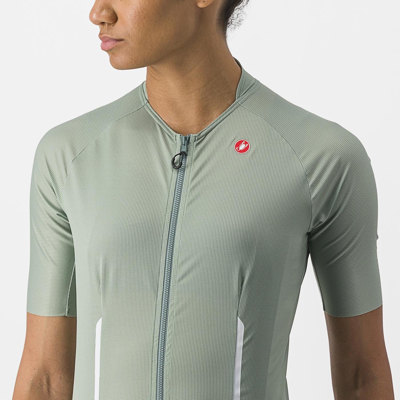 CASTELLI ENDURANCE Trikot Kurzarm Frau Grün