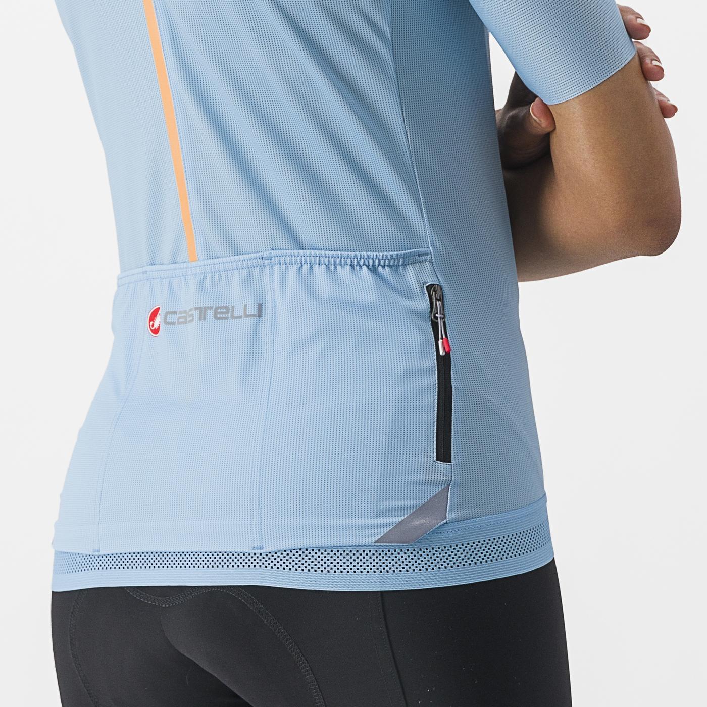 CASTELLI ENDURANCE W Damen Trikot Kurzarm Blau