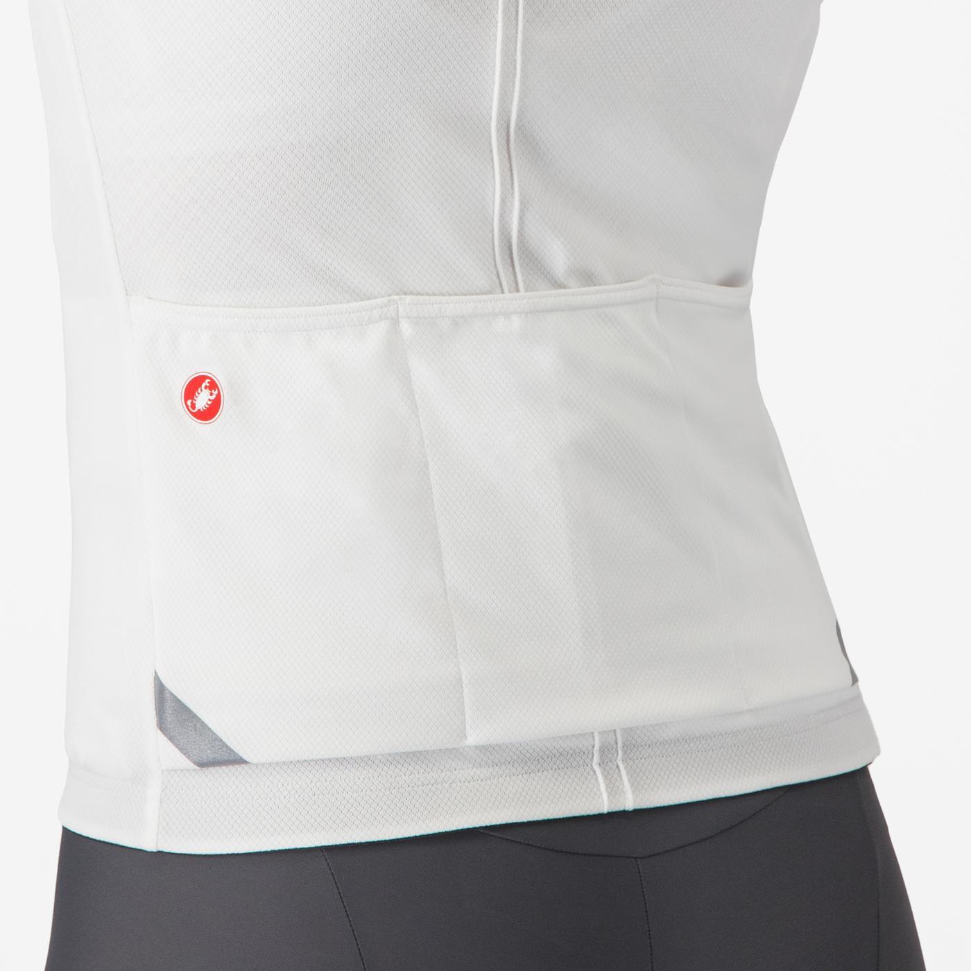 Trikot CASTELLI ANIMA 4 Kurzarm Frau Weiß