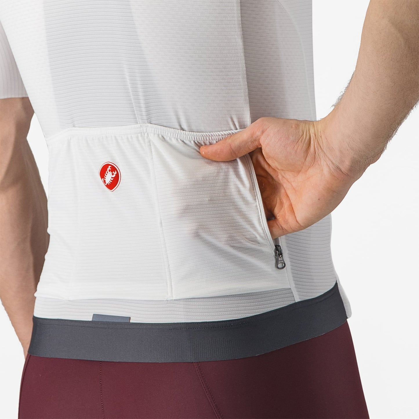 CASTELLI ESPRESSO Trikot Kurzarm Weiß