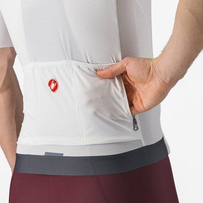 Trikot CASTELLI ESPRESSO Kurzarm Weiß