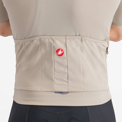 Trikot CASTELLI PROLOGO LITE Kurzarm Beige