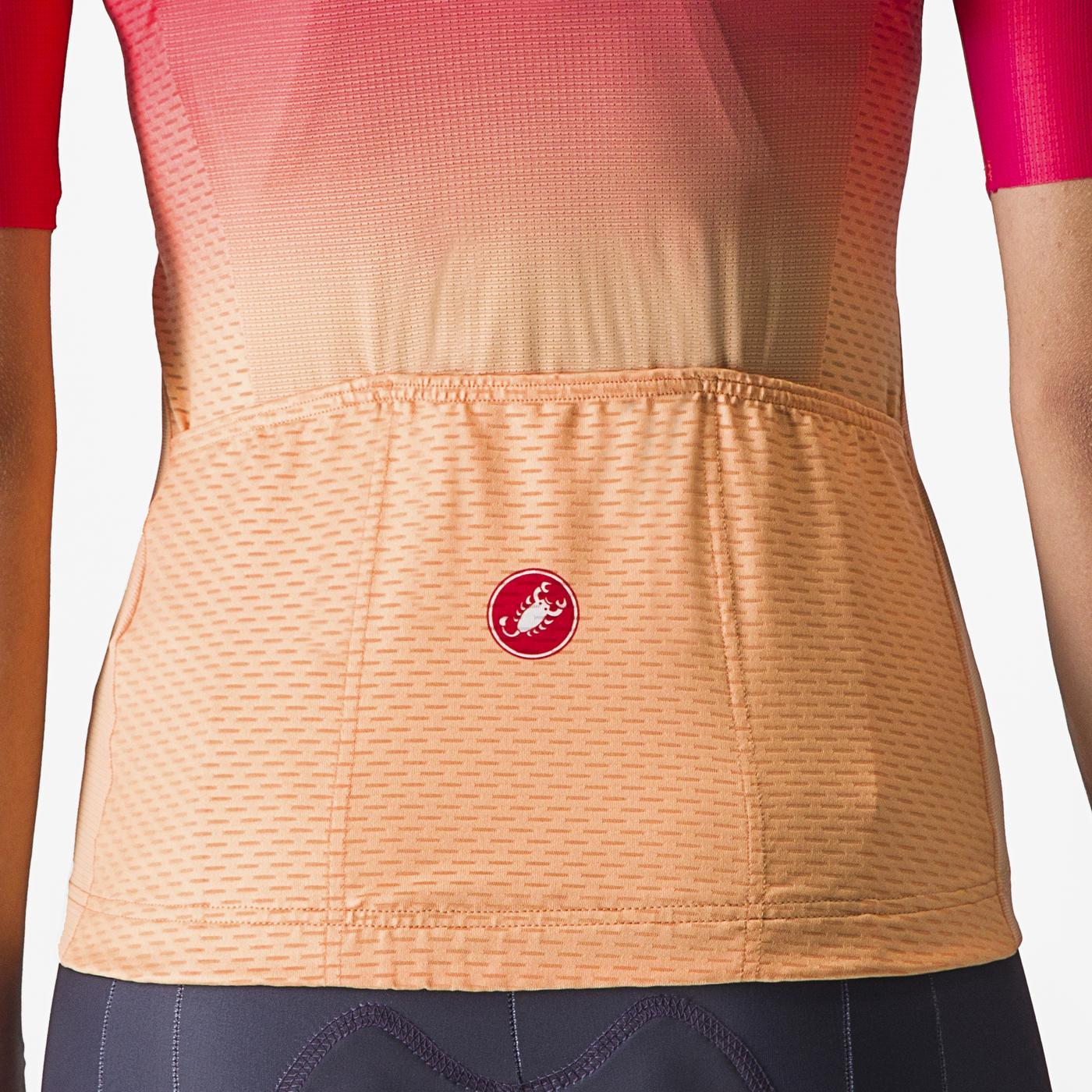 CASTELLI SALITA Damen Trikot Kurzarm Rosa/Orange