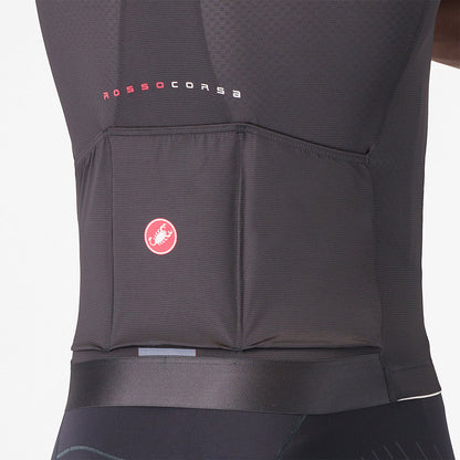 Trikot CASTELLI AERO RACE 8S Kurzarm Schwarz
