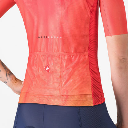 Trikot CASTELLI CLIMBER'S A/C Damen Kurzarm Hibiskus