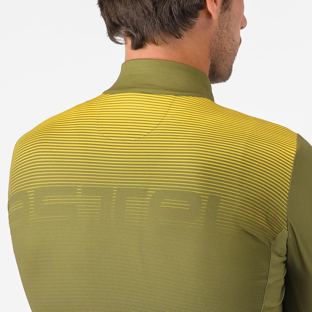 Trikot CASTELLLI APICE THERMAL Langarm Blau/Mango Mojito