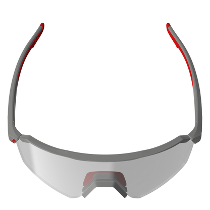 Brille LEATT RIDEVIZ LITE LARGE Satin Grau Glas Iriz Silber