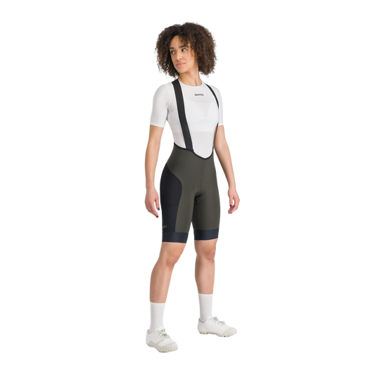 SPORTFUL SUPERGIARA 2 Damen Kurz Trägerhose Khaki/Schwarz