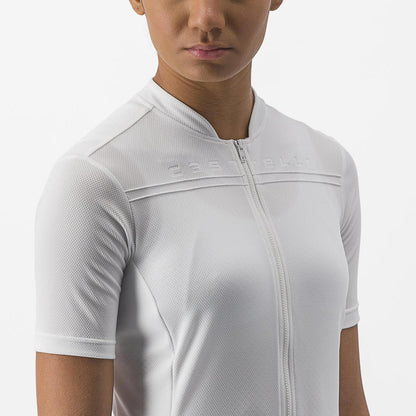 Trikot CASTELLI ANIMA 4 Damen Kurzarm Weiß