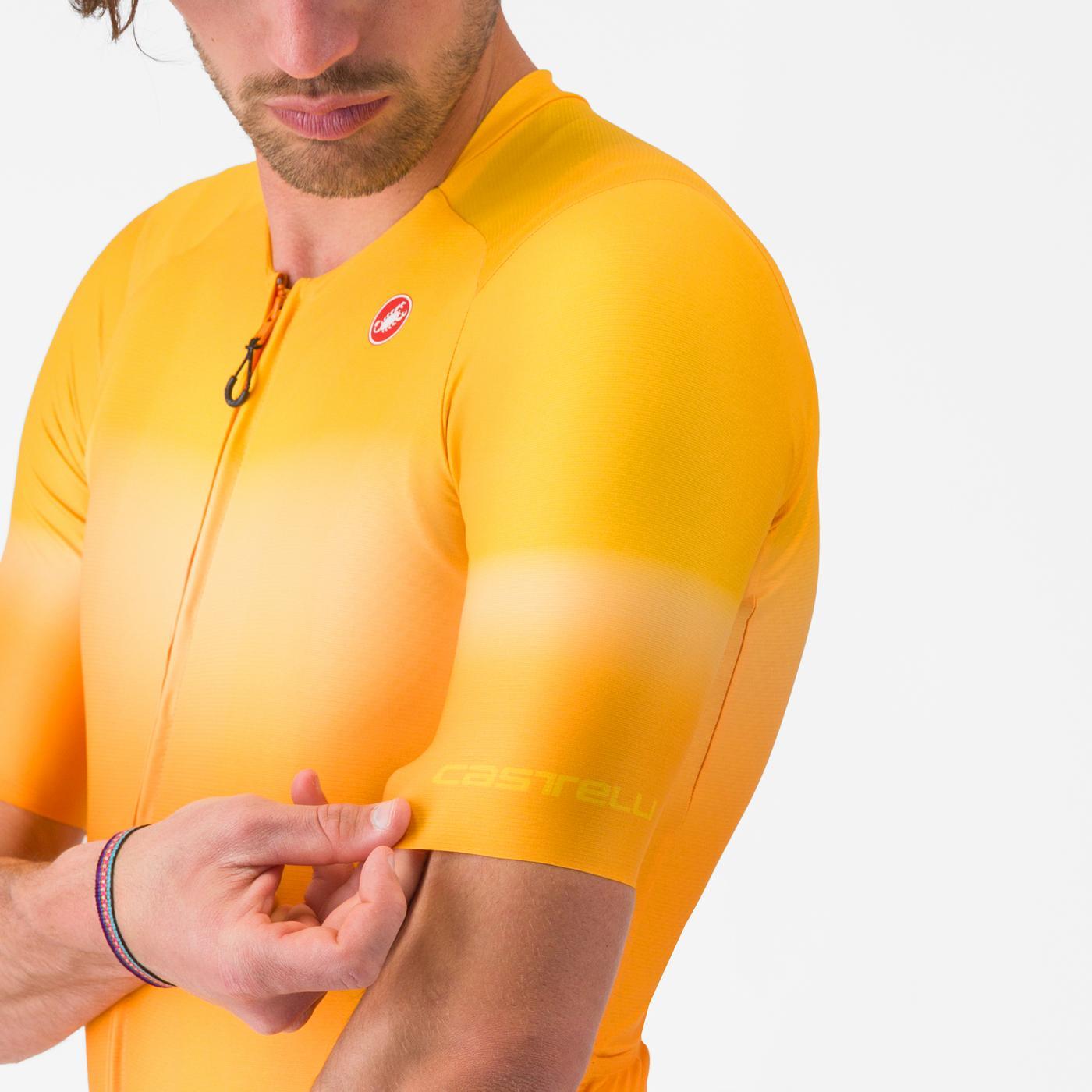 CASTELLI UPF Trikot Kurzarm Orange