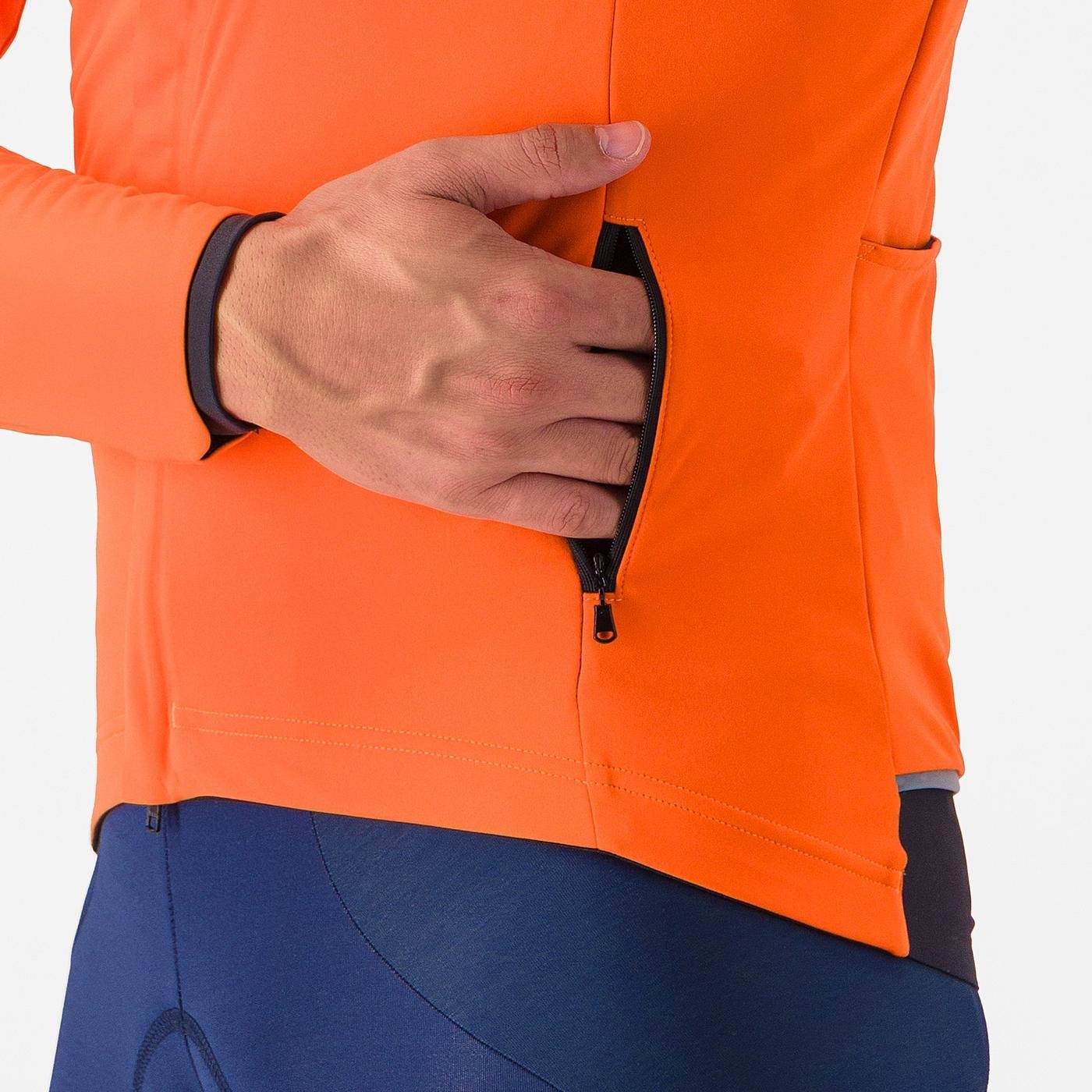 CASTELLI ALPHA 150 Jacke Orange/Schwarz