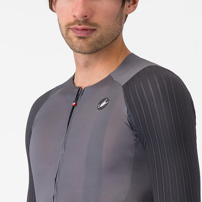 Trikot CASTELLI AERO RACE 8S Kurzarm Grau