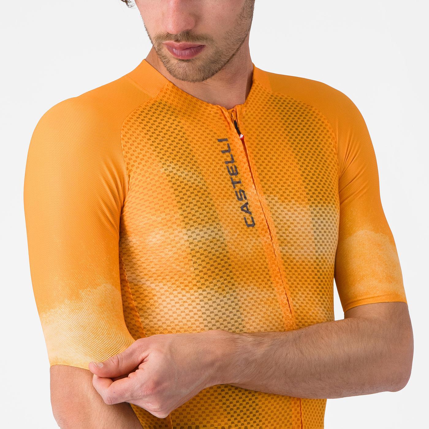 Trikot CASTELLI CLIMBER'S A/C Kurzarm Orange