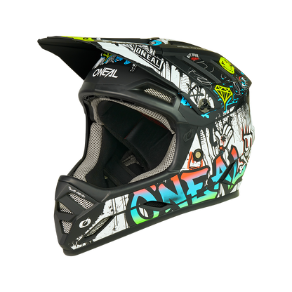 MTB-Helm O'NEAL BACKFLIP RANCID Schwarz/Weiß