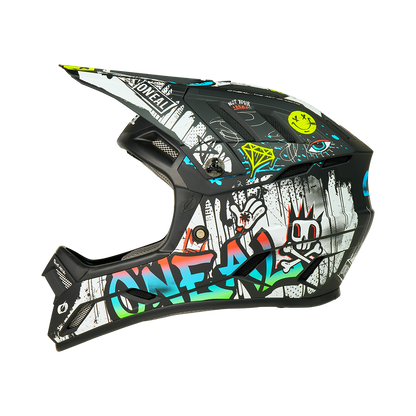 MTB-Helm O'NEAL BACKFLIP RANCID Schwarz/Weiß