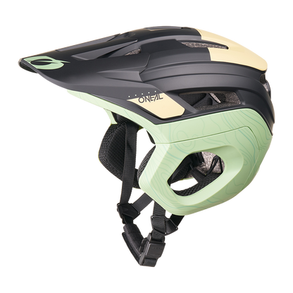 MTB-Helm O'NEAL TRAPPER EVO TOPO Schwarz/Sand/Mint