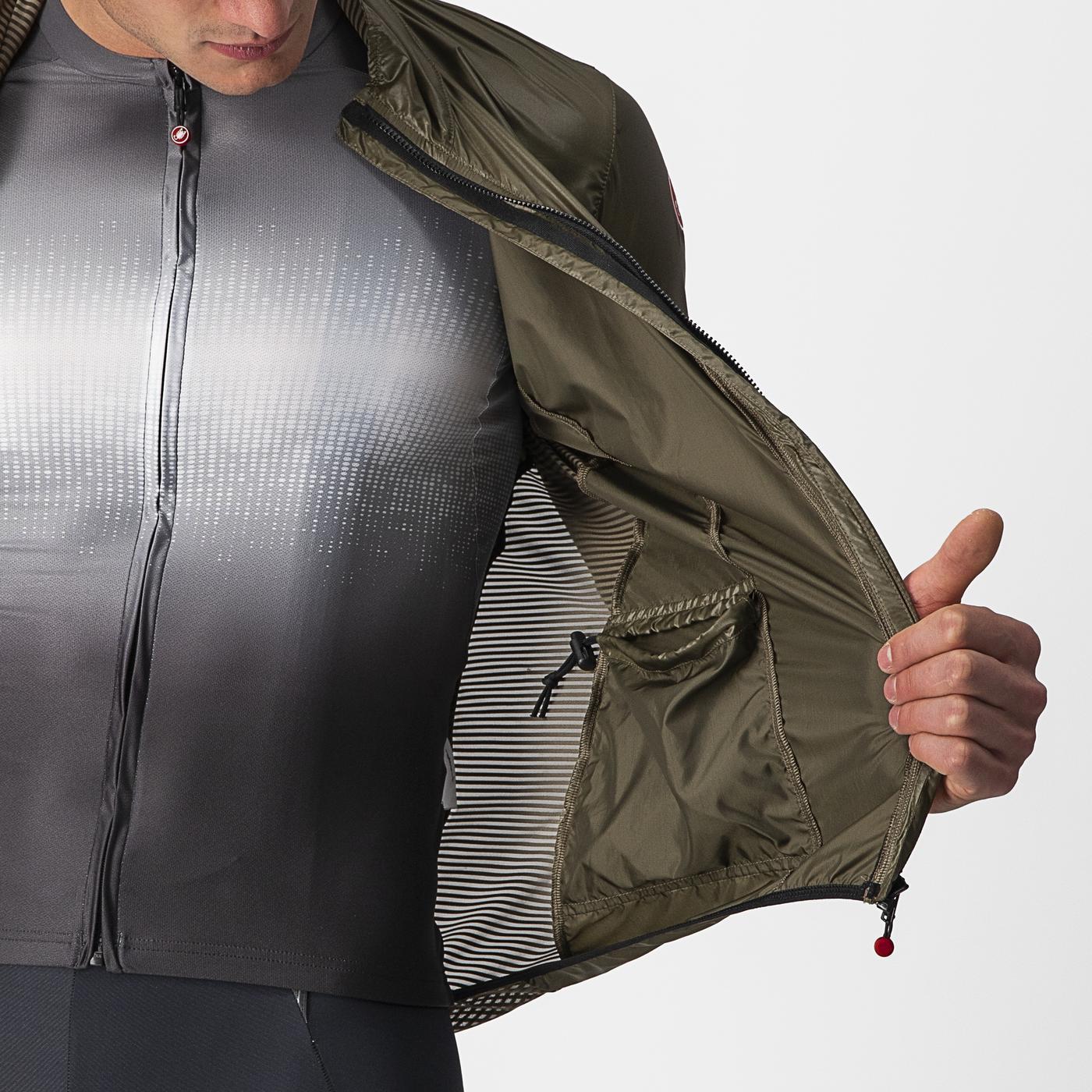 CASTELLI ARIA SHELL Jacke Braun