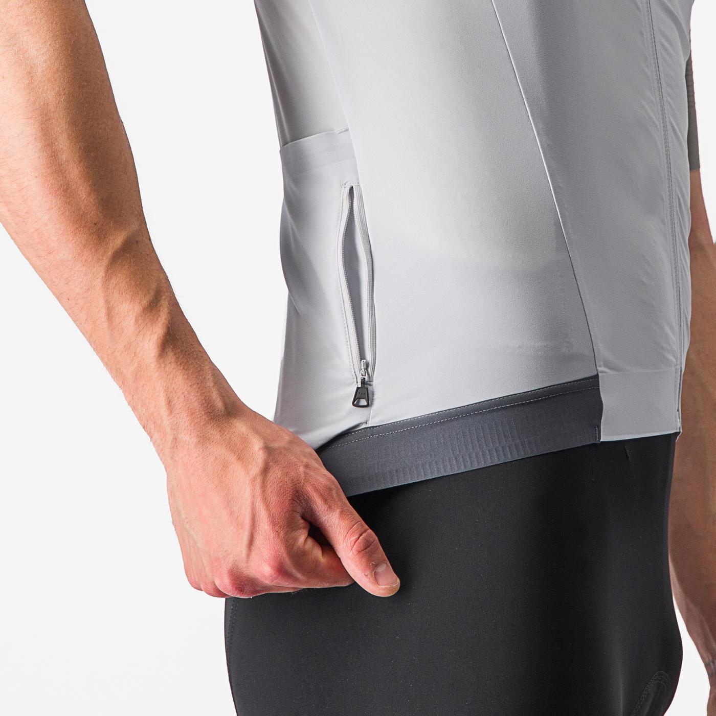 CASTELLI PREMIO Trikot Kurzarm Weiß/Grau