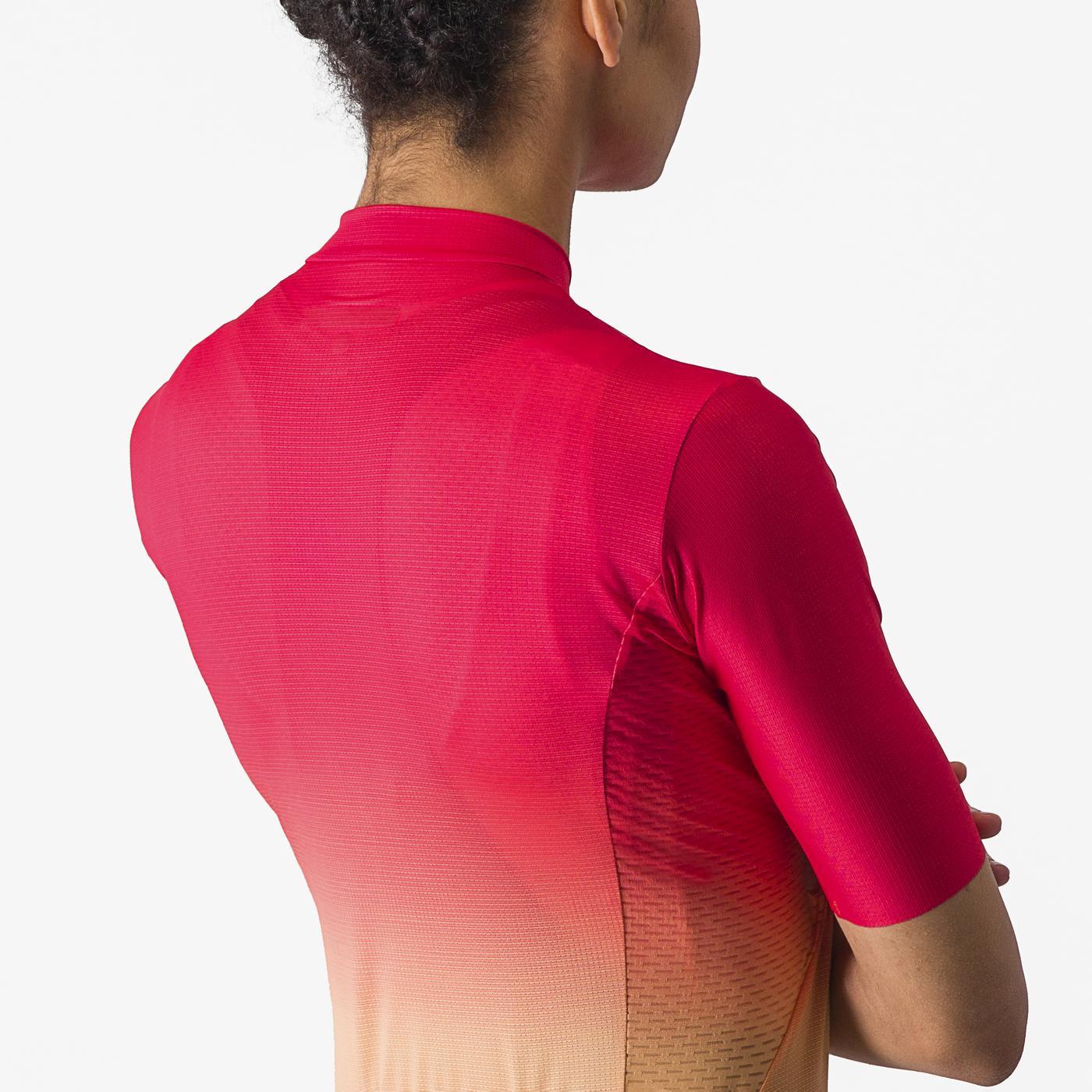 CASTELLI SALITA Damen Trikot Kurzarm Rosa/Orange