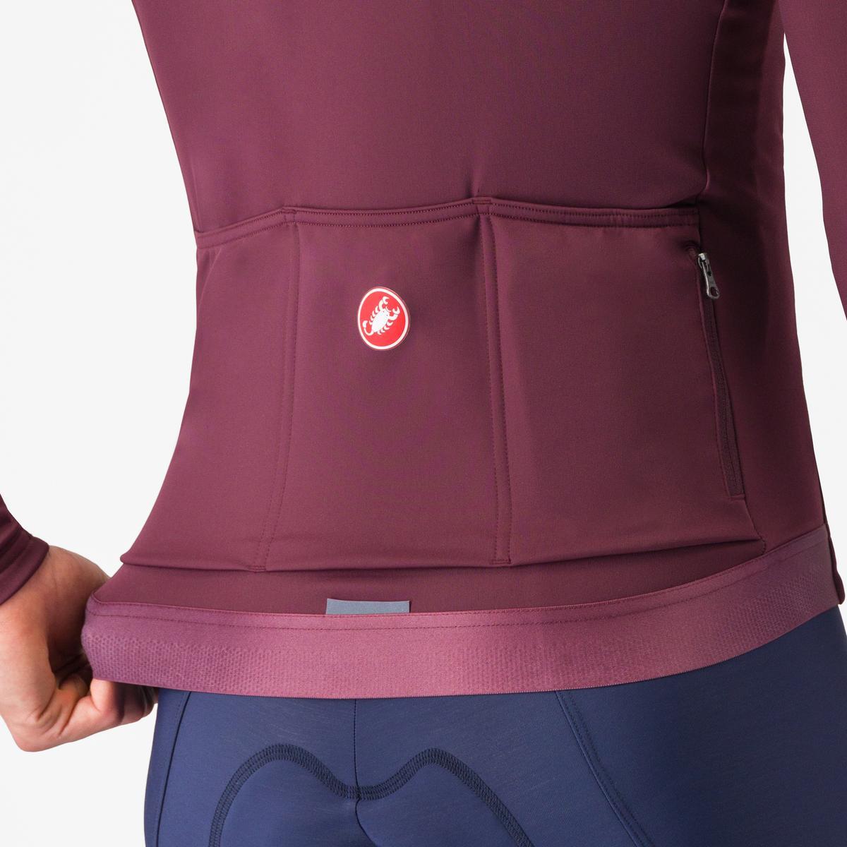 CASTELLI ESPRESSO THERMAL Trikot Langarm Bordeaux