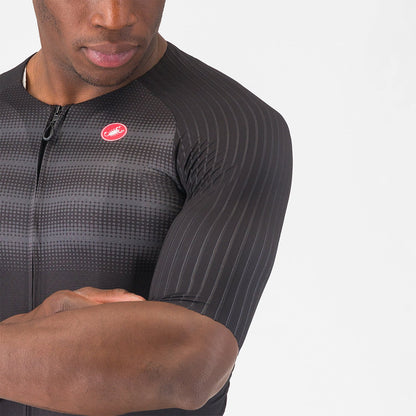 Trikot CASTELLI AERO RACE 8S Kurzarm Schwarz