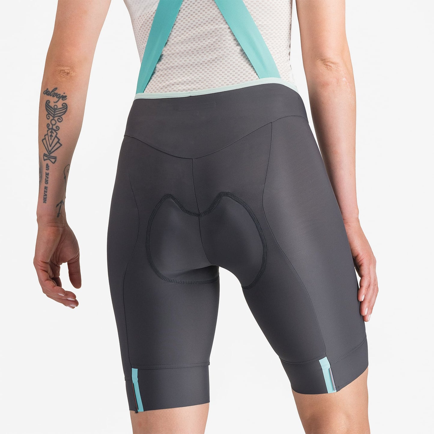 CASTELLI PRIMA 2 DT Damen Kurz Trägerhose Dunkelgrau