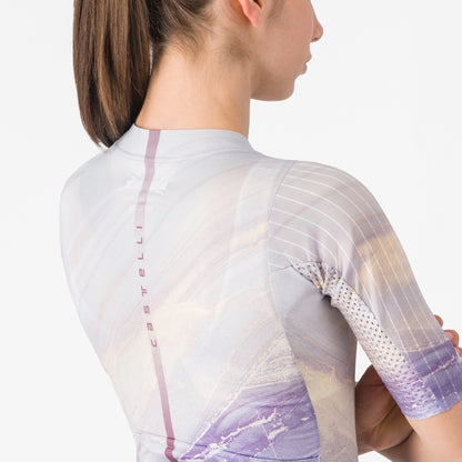 Trikot CASTELLI AERO PRO 8S Damen Kurzarm Mehrfarbig