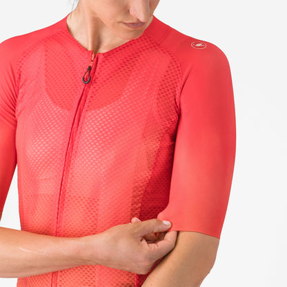 Trikot CASTELLI CLIMBER'S A/C Damen Kurzarm Hibiskus