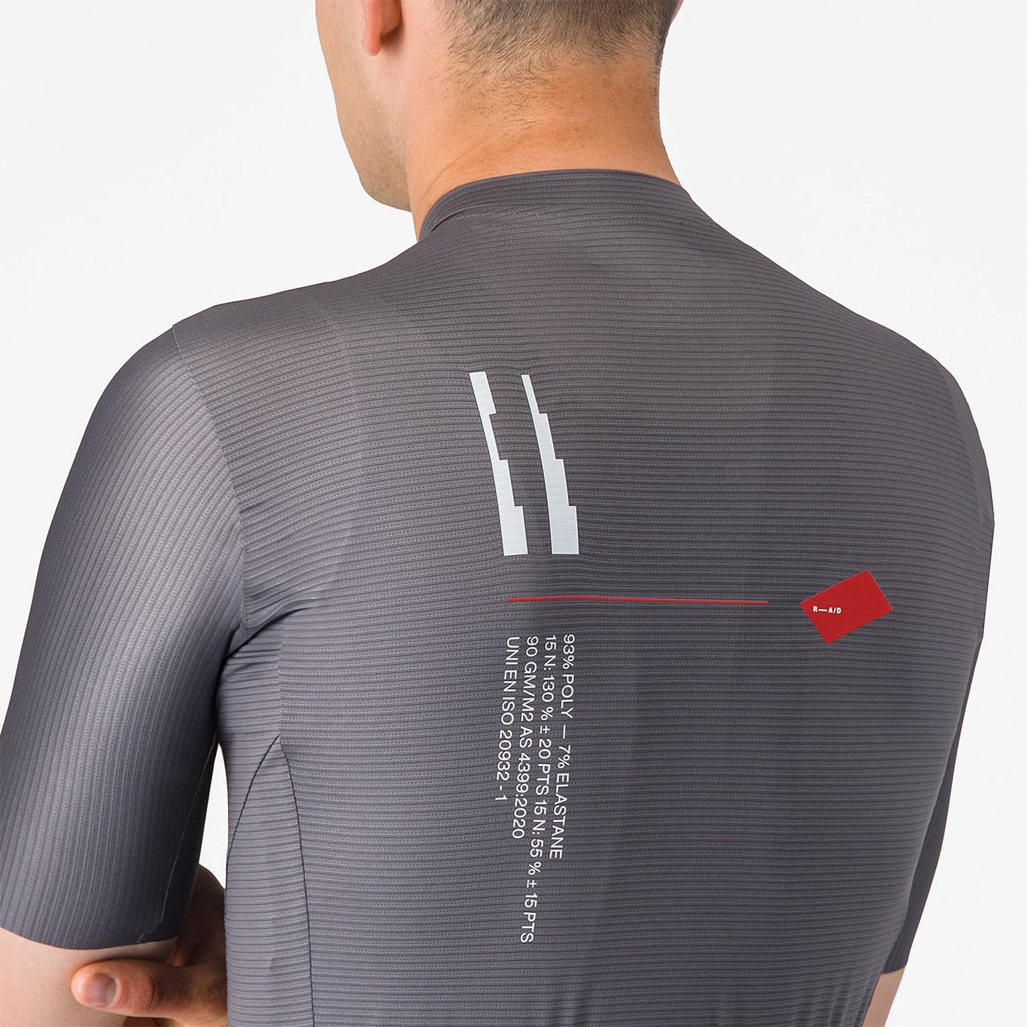 CASTELLI ESPRESSO R--A/D Trikot Kurzarm Rauchgrau