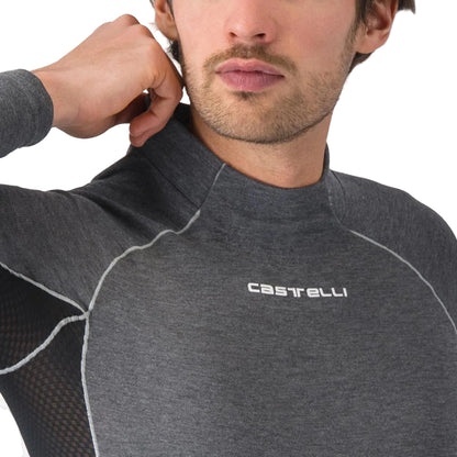Unterhemd CASTELLI FLANDERS 2 Langarm Grau