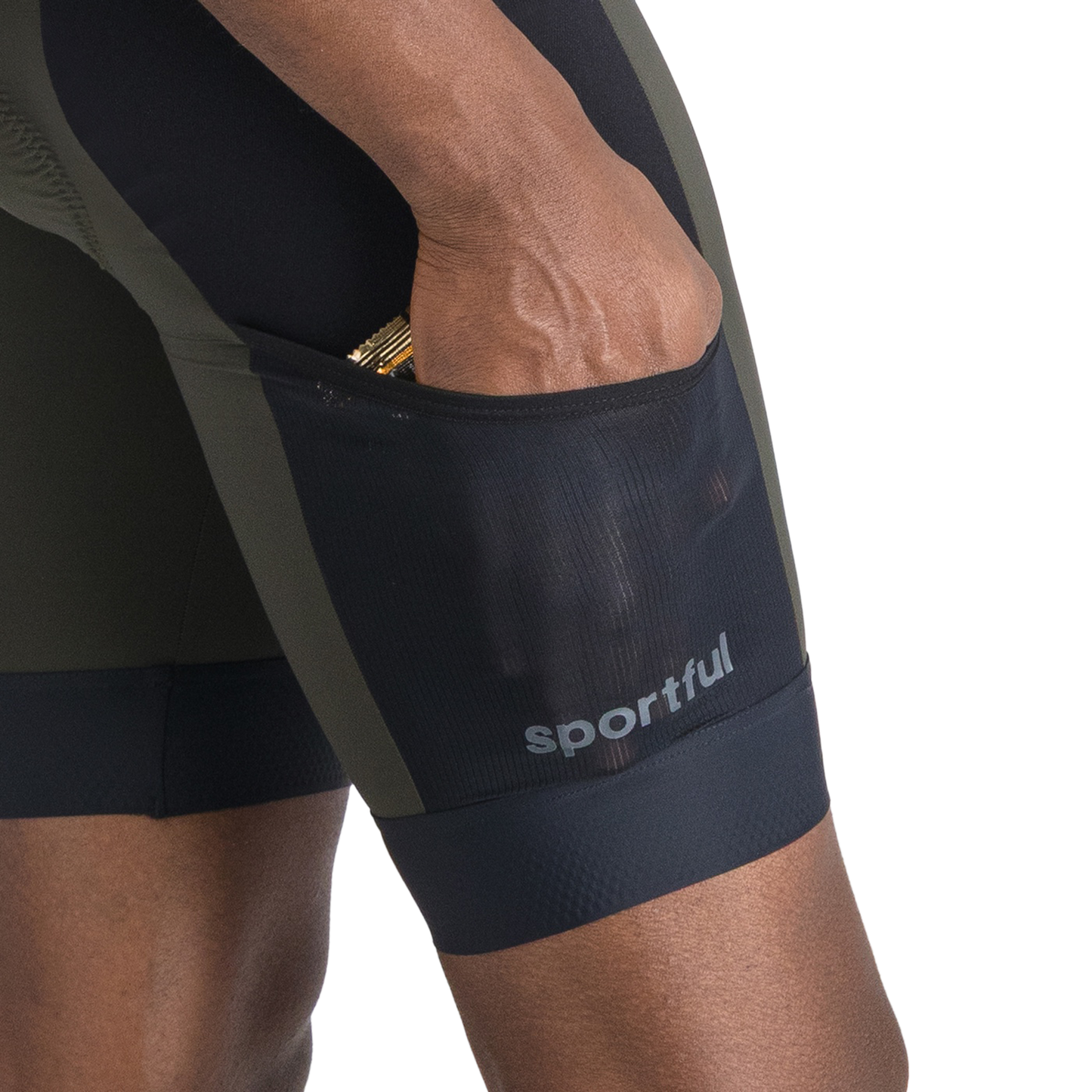 Kurze Trägerhose SPORTFUL SUPERGIARA 2 Khaki/Schwarz