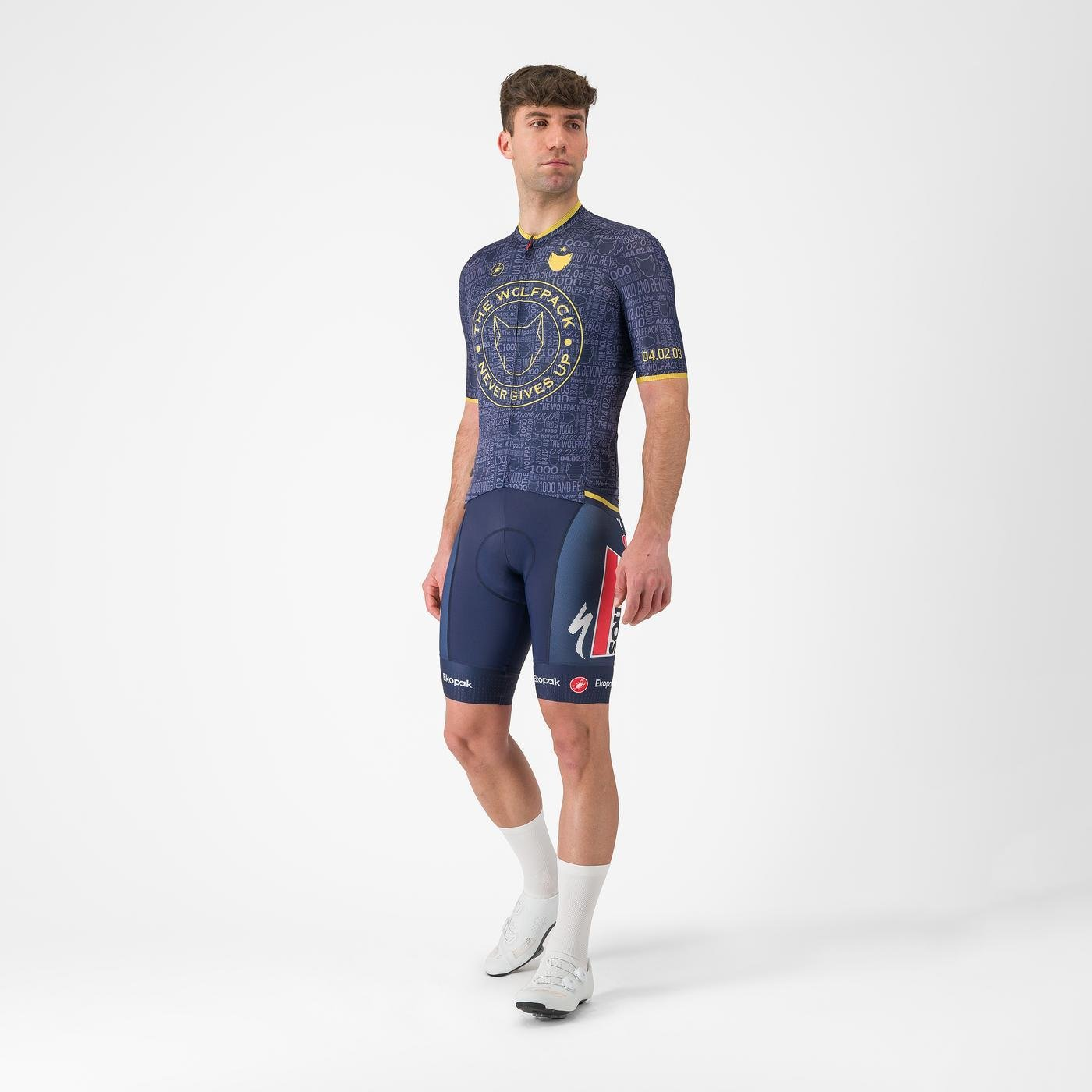 Trikot CASTELLI WOLFPACK 1000 VICTORY Kurzarm Marine