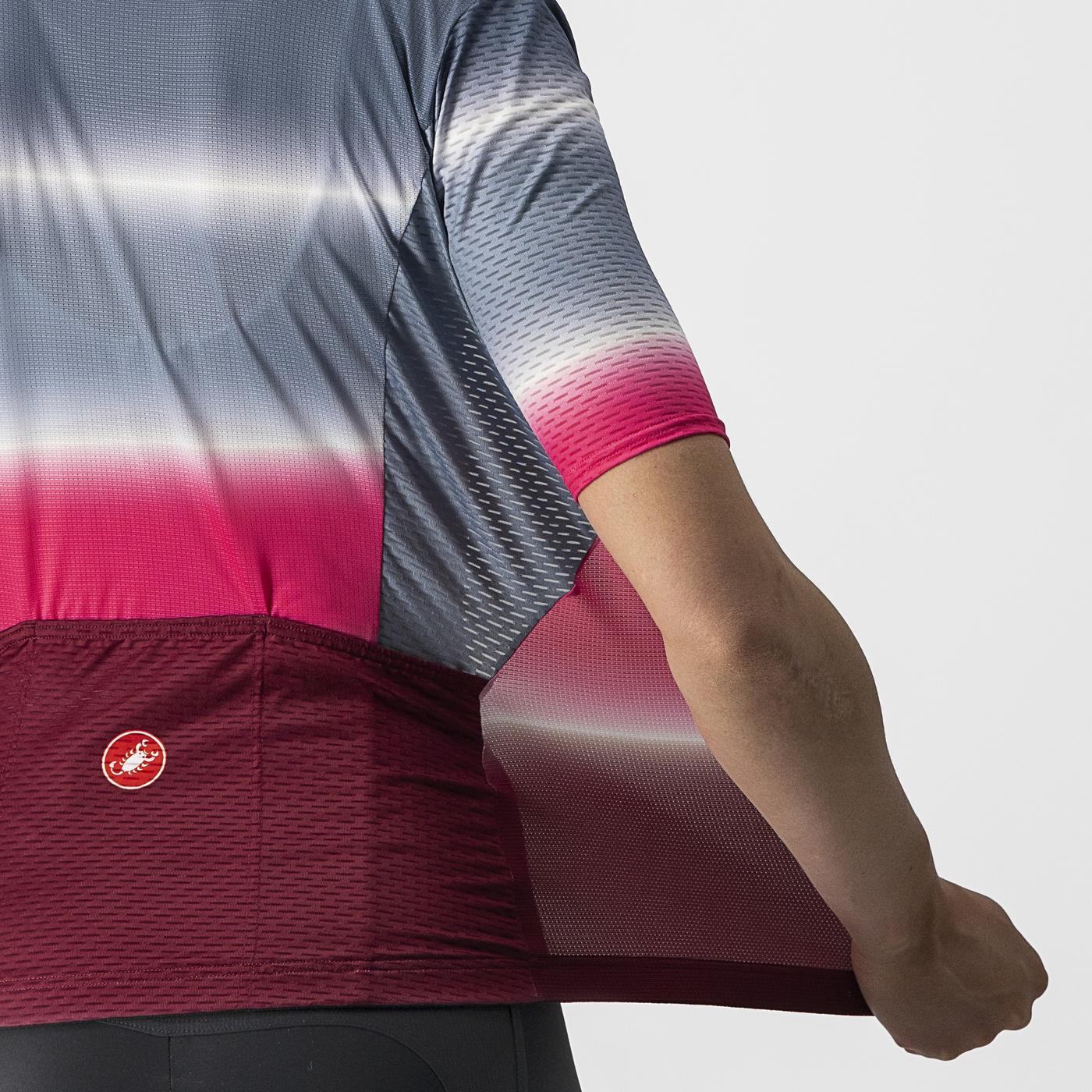 CASTELLI DOLCE Trikot Kurzarm Blau/Bordeaux