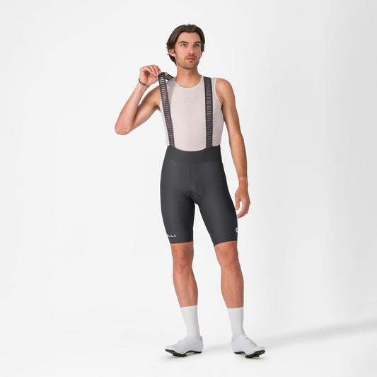 CASTELLI ESPRESSO 2 Kurze Trägerhose Dunkelgrau