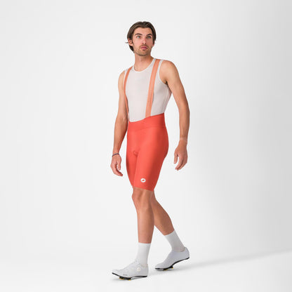 Kurze Trägerhose CASTELLI ESPRESSO 2 Paprika