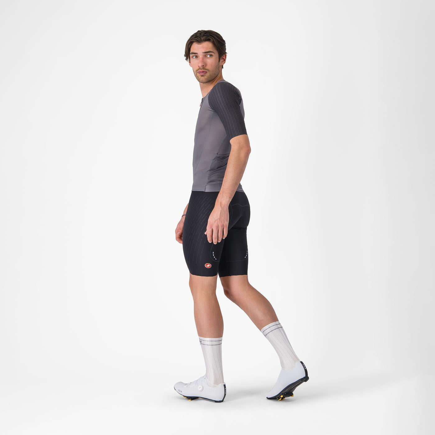 CASTELLI AERO RACE 8S Trikot Kurzarm Grau