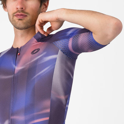 Trikot CASTELLI AERO RACE 8S Kurzarm Violett