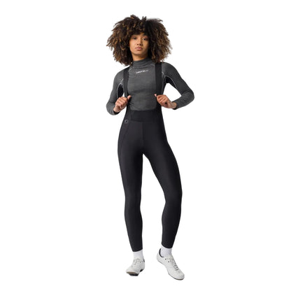Lange Trägerhose CASTELLI ESPRESSO 2 DT Damen Schwarz