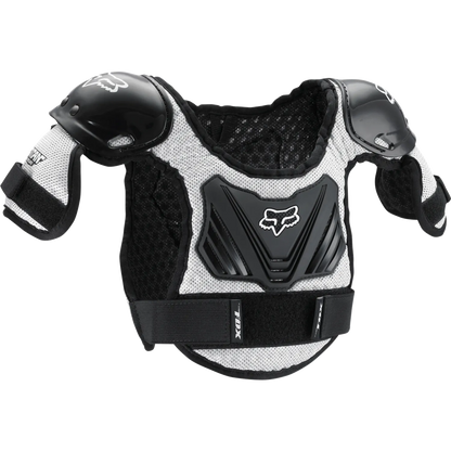 FOX PEEWEE TITAN ROOST Junior Brustpanzer Schwarz/Silber