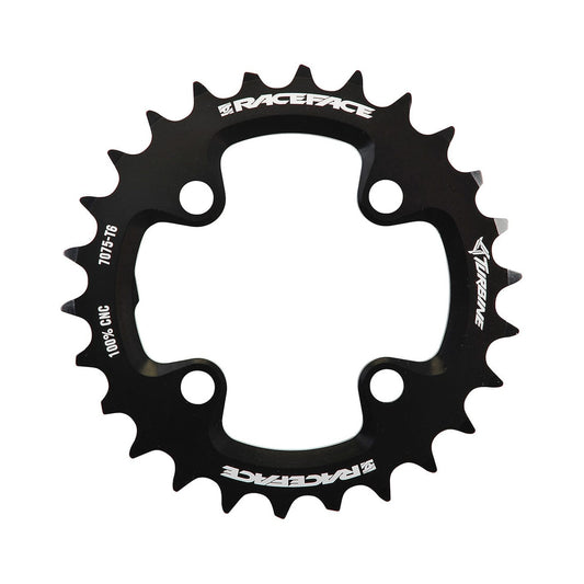 Plateau Intérieur RACE FACE TURBINE 11V 4 Trous 64mm — vue du plateau sur fond blanc