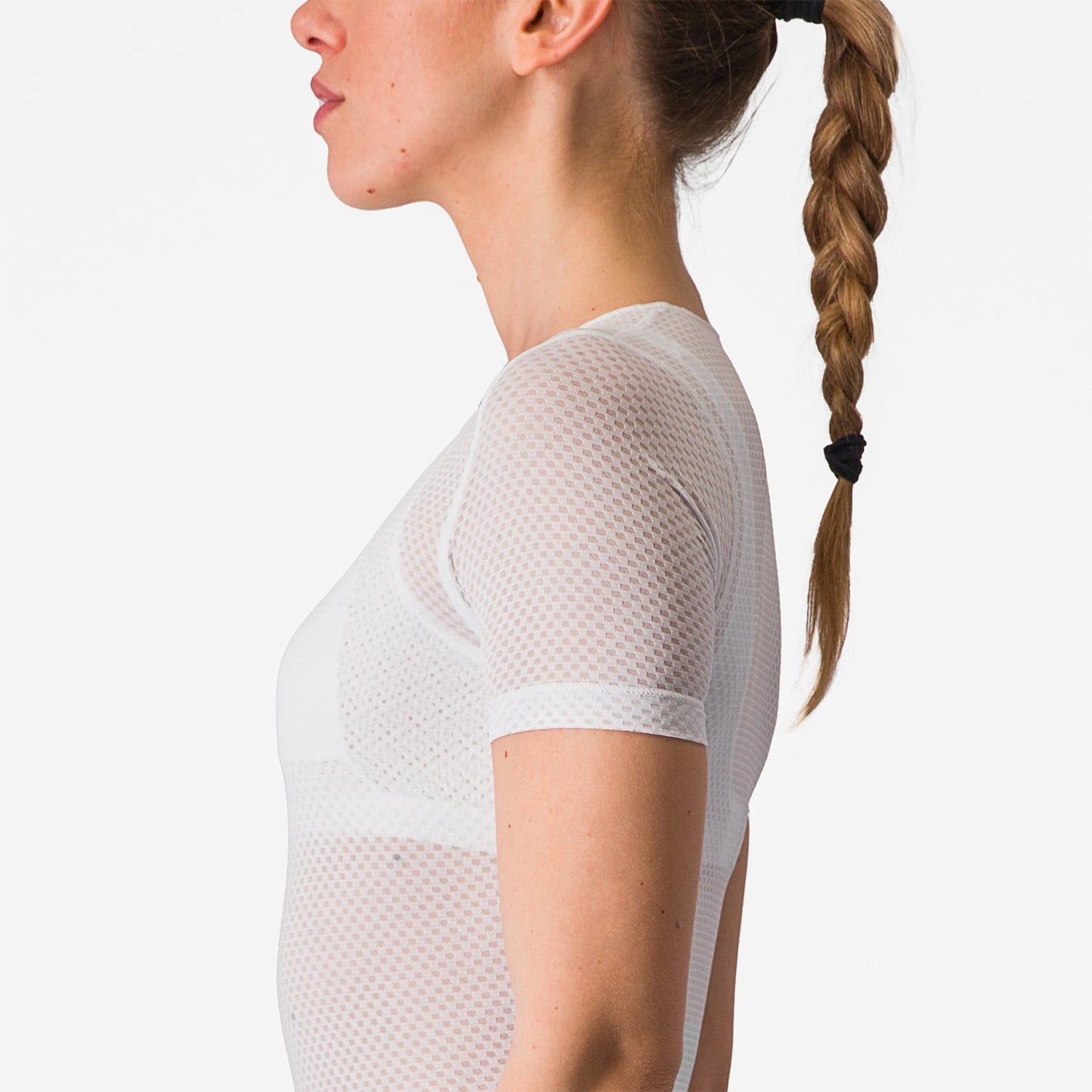 Unterwäsche CASTELLI PRO MESH Damen Kurzarm Weiß