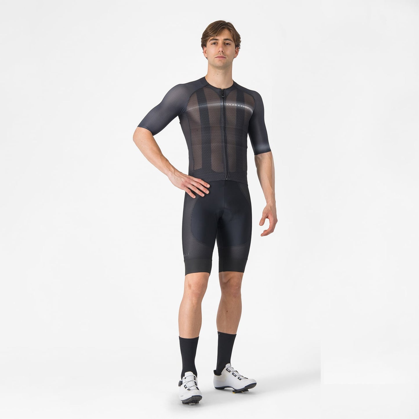 Trikot CASTELLI CLIMBER'S A/C Kurzarm Schwarz