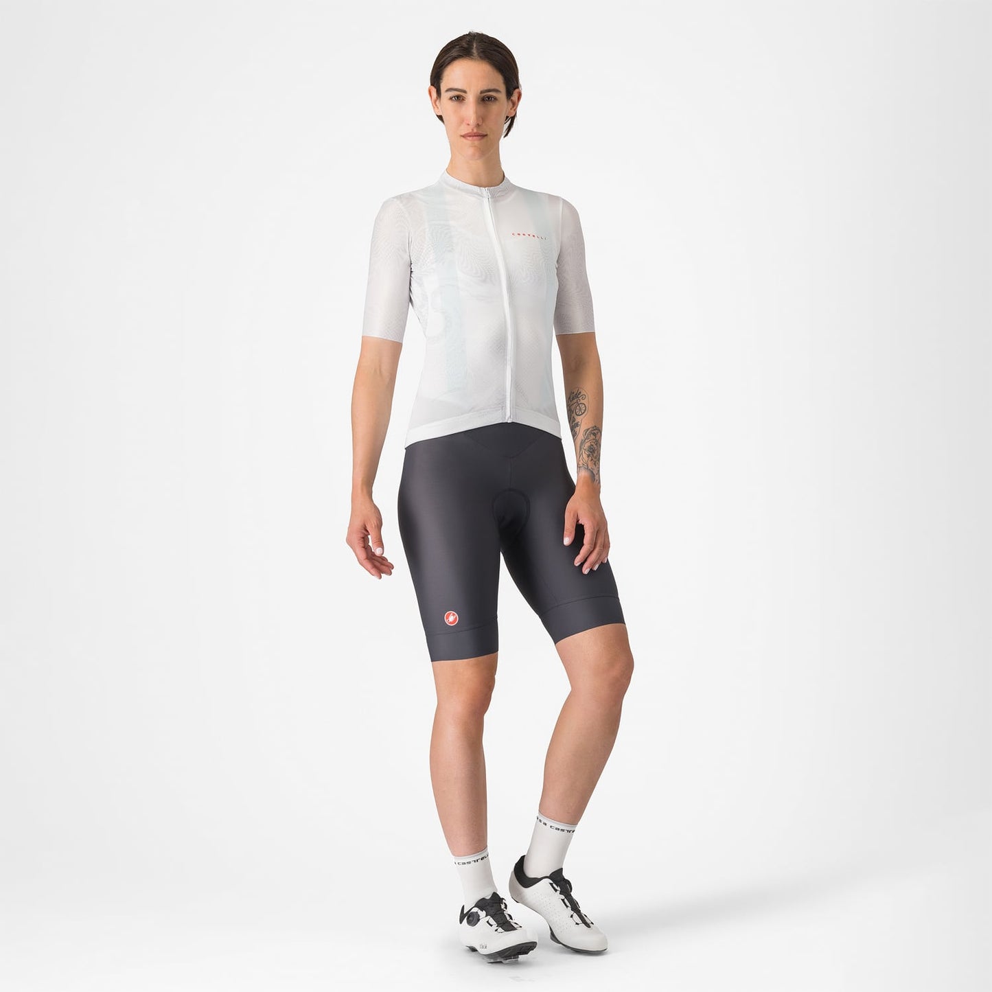 CASTELLI FANTASIA Damen Trikot Kurzarm Weiß