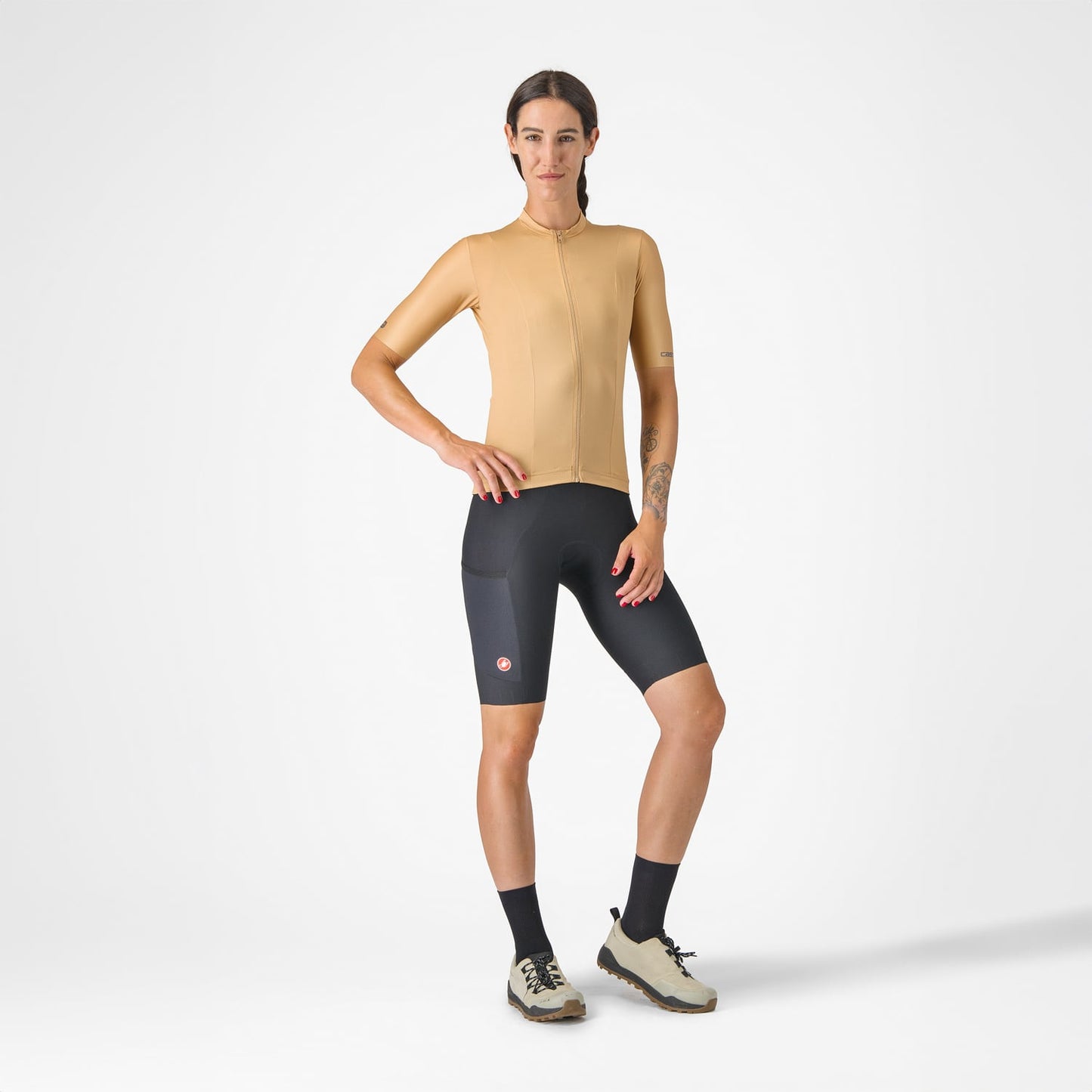 CASTELLI UNLIMITED Damen Trikot Kurzarm Braun